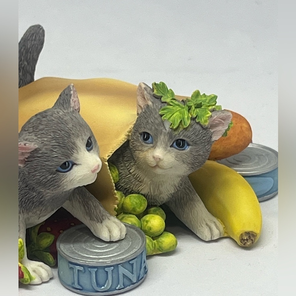 LENOX GROCERY GIDDY KITTIES, CAT KITTENS FIGURINE, CAT LOVERS, MISCHIEF! - Picture 7 of 8